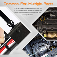 Assortiment de 60 pinces de fixation pour faisceau de câbles automobiles, 6 tailles différentes, kit de remplacement pour le routage des faisceaux de câbles de voiture, compatible GM Mazda