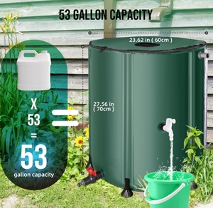 Système <span class=keywords><strong>de</strong></span> récupération d'eau <span class=keywords><strong>de</strong></span> <span class=keywords><strong>pluie</strong></span> portable au design populaire pour jardin, stockage d'eau <span class=keywords><strong>de</strong></span> <span class=keywords><strong>pluie</strong></span> pour l'extérieur - Product Image 2