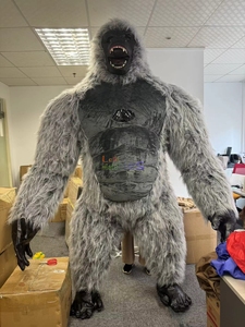Tamaño personalizado 2M 2,6 m 3M gigante realista inflable gorila mascota disfraz Kingkong <span class=keywords><strong>mono</strong></span> rendimiento caminar trajes para <span class=keywords><strong>eventos</strong></span> - Product Image 6