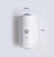 Lampu Kabinet Mini Sensor Gerak RGB Isi Ulang LED Pemasangan Magnetik Lampu Malam Dekorasi Rumah dengan Remote Control