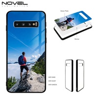 Funda para Teléfono Novelsub S10 Plus de Alta Calidad, Vidrio Templado 2D para Sublimación, Resistente a Impactos y Agua, Diseño de Lujo, 100% Compatible, Color Negro