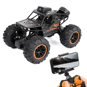 2.4Ghz 1/20 Mini RC auto 720p HD Wifi elettrico Drift Toy 4WD Buggy lega Rock cingolato Climbing Truck telecomando