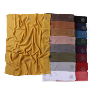 Thời Trang Phong Cách Hồi Giáo Hijab Tudung Bawal Malaysia Phụ Nữ Bán Buôn Nhà Cung Cấp Thổ Nhĩ Kỳ Khăn Choàng Khăn Trùm Đầu Lá Rhinestone Voan Khăn - Product Image 1