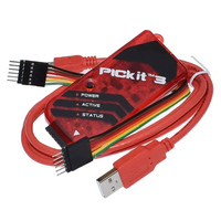 PICKIT3 KIT3.5 PIC KIT3 PICKIT 3 Programmeur de puces microcontrôleurs PIC avec programmation hors ligne + Socle adaptateur pour programmeur PIC