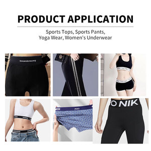 Fabricante de Faixas Elásticas Personalizadas com Logo Jacquard OEM Faixas Elásticas Impressas Personalizadas para Roupa Íntima - Product Image 4