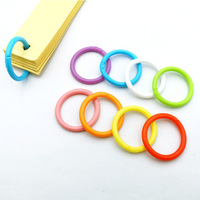 Clips de reliure en plastique colorés en gros |   Anneaux de reliure de 15/30/40/50 mm pour la papeterie de bureau et le scrapbooking DIY