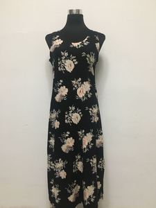 High Quality Women Mini Spring Summer Sleeveless Sexy Loose Women'S Casual Dress Printed Stock Round Neck Dresses - Product Image 6