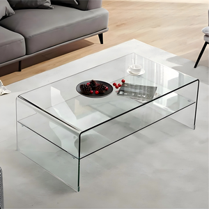 Plateau de table en verre trempé poli, forme personnalisée, verre de sécurité transparent pour la décoration de table et de mobilier domestique - Product Image 6