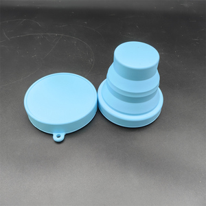 Wholesale Eco-Friendly Portable Silicone <strong>Folding</strong> <strong>Coffee</strong> and Tea Cups Customizable Collapsible Design with Lid for Travel - Product Image 6