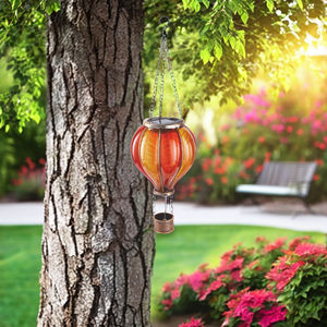 फ्लैकरिंग के कारण फांसी लालटेन गार्डन की सजावट सौर गर्म हवा के गुब्बारे में आवाज नियंत्रण और रिचार्जेबल बैटरी - Product Image 4