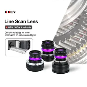 Lente óptica industrial de alta resolução 4K7u 35mm lente de varredura de linha de grande formato para visão de máquina