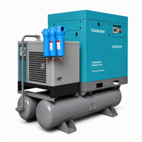 Compresseur d'air à vis à entraînement direct Coolcube CC15VF 15kW 20HP 16bar 232psi 1.2m³/min 42cfm lubrifié silencieux VSD pour découpe laser