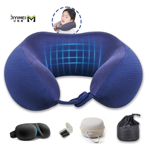 Oreiller de voyage ergonomique en U Jiyimei YM-U232-1, portable, à récupération lente, respirant et doux, pour le soutien de la nuque - Product Image 1