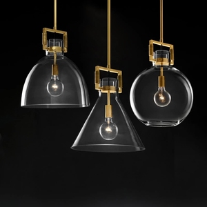 Vente flash - Lampe suspendue en verre de style industriel rétro moderne italien pour la maison, le bureau et les restaurants, éclairage décoratif à économie d'énergie - Product Image 2