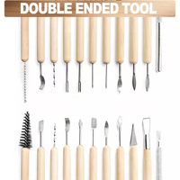 Set Professionale Panwenbo di 11 Utensili per Scultura in Argilla con Strumenti Metallici per Intaglio Ceramico per Artisti e Artigiani