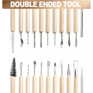 Ensemble d'outils de sculpture en argile Panwenbo professionnel, 11 pièces, avec outils de sculpture en métal pour artistes, sculpture et artisanat en céramique DIY - Product Image 4
