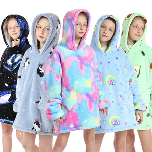 Felpa europea americana felpa con cappuccio pigro stile cerniera TV pigiama coperta - Product Image 6