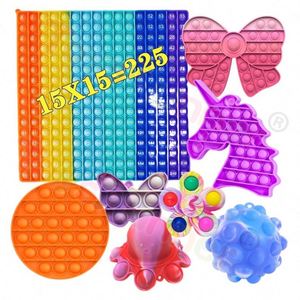 Juguetes Sensoriales Antiestrés al por Mayor, Fidget Poppers para Niños y Adultos, Alivio de la Ansiedad, Logotipo Personalizado, Regalos para Fiestas - Product Image 1