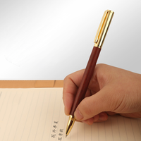 Bolígrafo de madera con logotipo personalizado ecológico, ancho de escritura de 1,0mm para oficina, negocios, marketing, regalo promocional personalizado