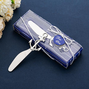 Cuchillo de queso de acero inoxidable estilo marino, ancla de barco, cortador de Pizza, esparcidor de mantequilla, elementos esenciales de cocina, recuerdos de boda, regalo - Product Image 3