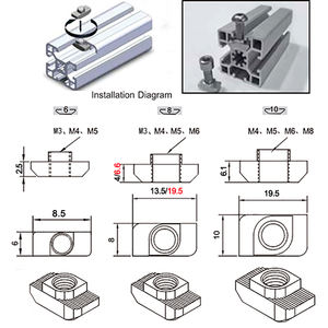 Chất lượng chuyên nghiệp đáng tin cậy M4 M5 M6 M8 búa đầu trong t Hạt - Product Image 2
