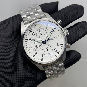 Relógio de Três Mostradores em Aço Inoxidável, com Função de Exibição de Data, é um Clássico Relógio Mecânico Masculino. - Product Image 2