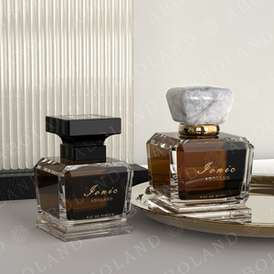 Botella de Perfume de Vidrio de Lujo de 50ml 100ml con Atomizador, Fondo Grueso, Vacía, Personalizable con Tapas y Logotipo, Empaque Premium - Product Image 3