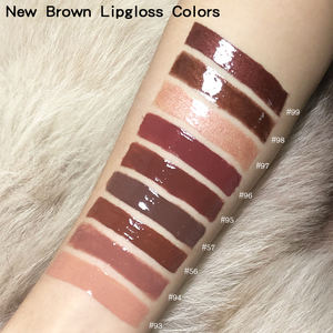 Maquillage vegan à haute pigmentation, logo personnalisé, brillant à lèvres, marron, nude, nouvel arrivage - Product Image 2