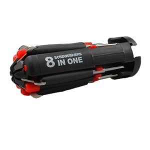 Portable Mini 8-in-1 <b>Screwdriver</b> LED Light Pocket Multifunctional <b>Phillips</b> Head Magnetic Plastic Handle DIY Grade Powerlift - Product Image 4