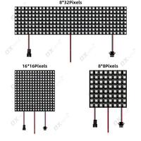 Pantalla LED de Píxeles de 5v 8*8 16* 8*32 Panel de Matriz LED Flexible Programable a Todo Color Tira de Luz Inteligente