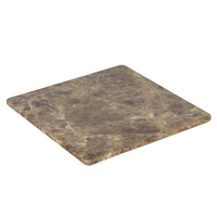 Plateau de table en résine imitation marbre et grain de bois, rond ou carré, sur mesure, pour la maison, la salle à manger, les meubles de bistrot et de bar commerciaux