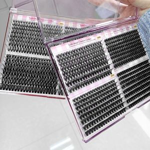 Pestañas en Racimos Individuales 30D 40D 50D de Fibras Sintéticas, Set de Pestañas Postizas para Kit de Extensión DIY - Product Image 1