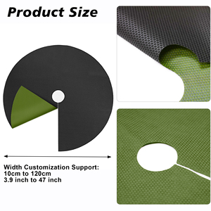 Tapis carré en tissu non tissé PP biodégradable de haute qualité 0,8 m * 0,8 m, coupe pour l'agriculture, le verger, couverture anti-<span class=keywords><strong>mauvaises</strong></span> <span class=keywords><strong>herbes</strong></span> - Product Image 4