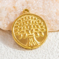 SUMMLY-Pendentif Vintage en Acier Inoxydable Plaqué Or 18K, Accessoires de Mode, Bijoux de Mode, Vente en Gros