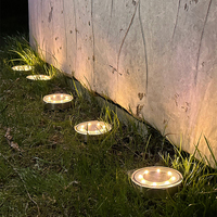 Lampes solaires de jardin étanches IP68, 8 LED améliorées, lampes solaires pour pelouse, allée, cour, patio, passerelle