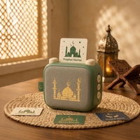 Lecteur audio pour enfants avec cartes NFC et figurines, lecteur d'histoires sans écran pour enfants avec WiFi et boîte à histoires interactive hors ligne