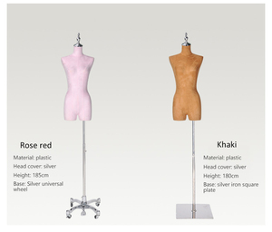 Cuerpo de maniquí femenino de medio cuerpo, con soporte decorativo y altura ajustable, con brazos, modelo de joyería sin costuras Disp - Product Image 6