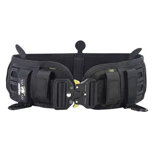 Ceinture tactique réglable ActionUnion, ceinture utilitaire de combat Molle, ceinture tactique en nylon pour homme avec sangle Molle - Product Image 1