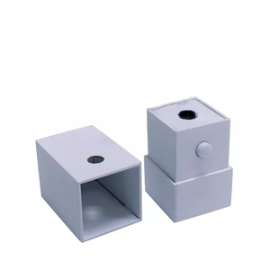 Supplier Design Paper Packaging Box White Paper Cardboard Button Lock Drawer Cart Gift Box 1Ml Cartridge Packaging