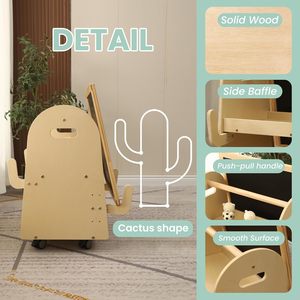 Tableau effaçable à sec, rangement sécurisé pour bébés, enfants, fournitures artistiques, <span class=keywords><strong>chevalet</strong></span> magnétique en <span class=keywords><strong>bois</strong></span> moderne, double face, salle de bain, chambre à coucher - Product Image 4