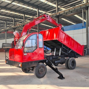 Instalación de Brazo Excavador en Camión Volquete de 8 Toneladas con Orugas de Goma para Carga y Descarga de Materiales de Arena en el Patio de Minería - Product Image 5