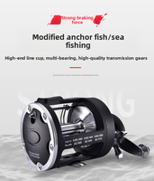 Moulinet de pêche à tambour 3000/4000 avec bobine métallique, frein centrifuge, moulinet de combat de haute qualité