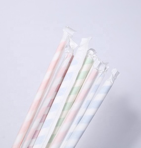 Lớn Màu Đỏ Polka Dot Mạnh Mẽ Hơn Đường Kính Bền 10Mm Chiều Dài Có Thể Điều Chỉnh Ống Hút Giấy Uống Bền Để Trang Trí - Product Image 6