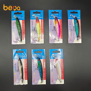Nouveau 100mm/15g appâts leurre naufrage ménés dur leurre de pêche en plastique longs moulages sang crochets 7 couleurs usine en gros - Product Image 2