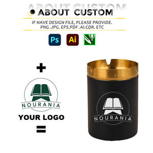 Cenicero de Coche de Acero Inoxidable Personalizado con Logotipo Láser, Cenicero de Alta Gama Resistente al Viento, Venta al por Mayor - Product Image 3