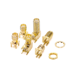 Connecteur de <span class=keywords><strong>prise</strong></span> d'<span class=keywords><strong>antenne</strong></span> RF SMA, broche décalée, broche positive, broche coudée, vis extérieure RF, broche de trou intérieur, connecteur SMA-KWE/KHD - Product Image 1