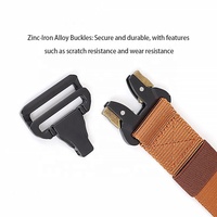 Ceinture tactique en toile de polyester de haute qualité, ceinture utilitaire réglable, ceinture de sécurité durable pour la chasse