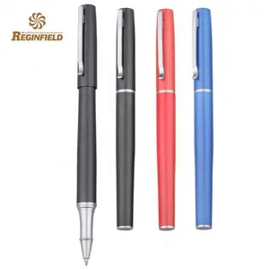 New Fashion Matt finish Metal Roller pen metal roller ball pen with logo print for promotional