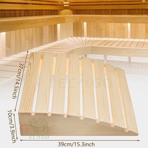 Banc <span class=keywords><strong>de</strong></span> sauna en bois <span class=keywords><strong>de</strong></span> pin naturel <span class=keywords><strong>de</strong></span> qualité supérieure avec dossier et support lombaire pour spa à domicile, hammam et relaxation – Mobilier <span class=keywords><strong>de</strong></span> <span class=keywords><strong>salle</strong></span> <span class=keywords><strong>de</strong></span> <span class=keywords><strong>bain</strong></span> - Product Image 3