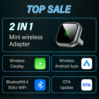 Adaptateur USB CarPlay compatible avec la connexion sans fil, intégration de câble, Apple AI Box 2-en-1, adaptateur CarPlay sans fil